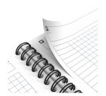 Cahier spirale Oxford International Notebook 17 x 22 cm - petits carreaux - 160 pages