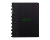 Cahier spirale Rhodia GreenBook A5+ 16 x 21 cm - ligné - 160 pages
