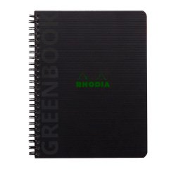 Cahier spirale Rhodia GreenBook A5+ 16 x 21 cm - ligné - 160 pages