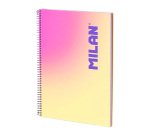 Cuaderno A4 Tapa Dura 90 hojas cuadriculado Colección Sunset MILAN