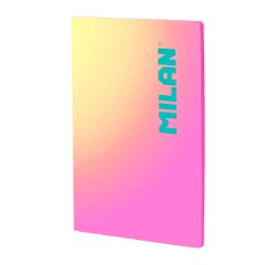 Cuaderno A4 Encolado 48 hojas Cuadriculado 5x5 Colección Sunset MILAN
