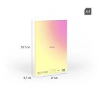 Cuaderno A4 Encolado 48 hojas Cuadriculado 5x5 Colección Sunset MILAN