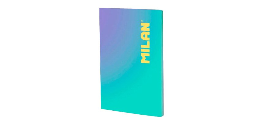 Cuaderno A4 Encolado 48 hojas Cuadriculado 5x5 Colección Sunset MILAN