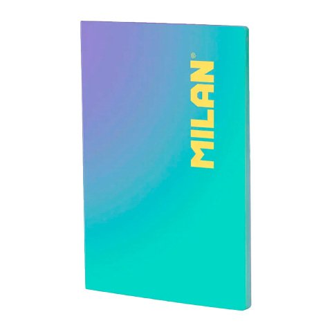 Cuaderno A4 Encolado 48 hojas Cuadriculado 5x5 Colección Sunset MILAN Verde