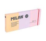 3 Blocs notas adhesivas removibles colores pastel (3 x 100 hojas) MILAN