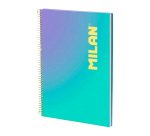 Cuaderno A4 Tapa Dura 90 hojas cuadriculado Colección Sunset MILAN