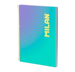 Cuaderno A4 Tapa Dura 90 hojas cuadriculado Colección Sunset MILAN