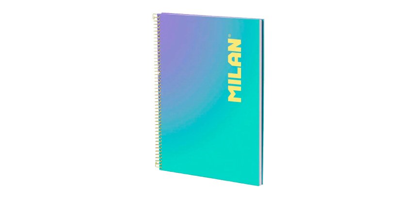 Cuaderno A4 Tapa Dura 90 hojas cuadriculado Colección Sunset MILAN