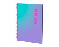 Cuaderno A4 Tapa Dura 90 hojas cuadriculado Colección Sunset MILAN