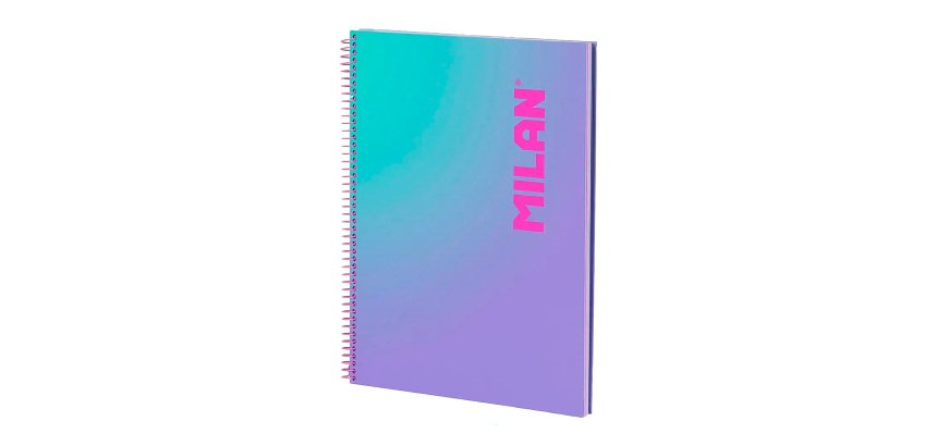 Cuaderno A4 Tapa Dura 90 hojas cuadriculado Colección Sunset MILAN