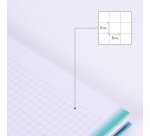 Cuaderno A4 Tapa Dura 90 hojas cuadriculado Colección Sunset MILAN