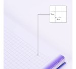 Cuaderno A4 Tapa Dura 90 hojas cuadriculado Colección Sunset MILAN