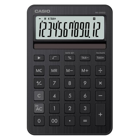 Calculadora de sobremesa Casio MS-200DQ negro