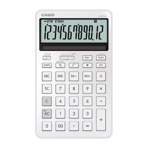 Calculadora de sobremesa Casio JW-200DQ blanco