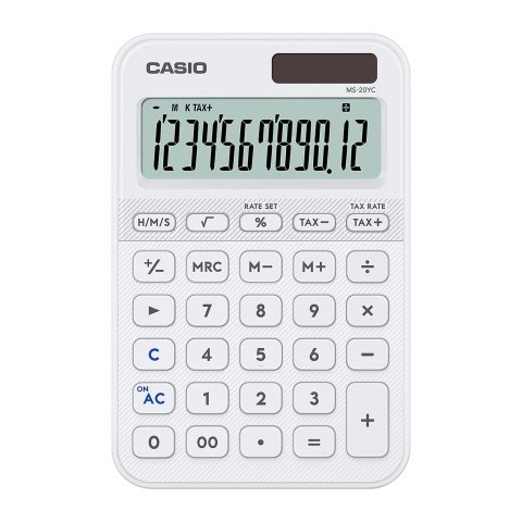 Calculadora de sobremesa Casio MS-20YC blanco