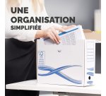 Lot 10 boîtes d'archives carton Bankers Box by Fellowes - Doc 15 cm - coloris bleu
