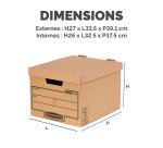 Caisse archives carton recyclé Earth Series Bankers Box vy Fellowes H 27 x L 33,5 x P 39,1 cm