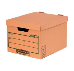 Caisse archives carton recyclé Earth Series Bankers Box vy Fellowes H 27 x L 33,5 x P 39,1 cm
