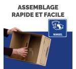 Caisse archives carton recyclé Earth Series Bankers Box vy Fellowes H 27 x L 33,5 x P 39,1 cm