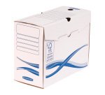 Lot 10 boîtes d'archives carton Bankers Box by Fellowes - Doc 15 cm - coloris bleu
