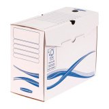 Lot 10 boîtes d'archives carton Bankers Box by Fellowes - Doc 15 cm - coloris bleu