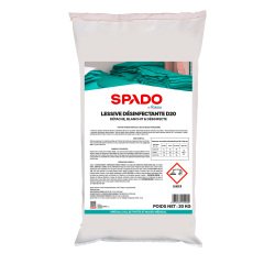 Lessive poudre désinfectante D20 Spado by Wyritol - 200 lavages - Sac de 20 kg