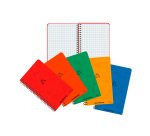 Carnet à spirale 80 x 135 mm petits carreaux - 100 pages