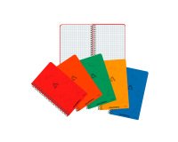 Carnet à spirale 80 x 135 mm petits carreaux - 100 pages