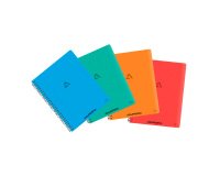 Cahier spirale 16,5 x 21 cm petits carreaux  - 120 PAGES