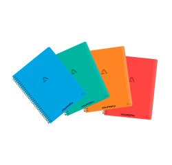 Cahier spirale 16,5 x 21 cm petits carreaux  - 120 PAGES