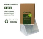 Fundas multitaladro 70% recicladas polipr. liso reciclado 70 micras 16 taladros Folio - Caja de 100