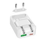 SBS Caricatore da Parete Flexi Wall Charger 65W con Spina Pieghevole