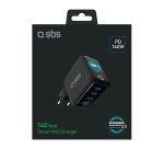 SBS Caricatore GaN 140W con Display TFT a colori