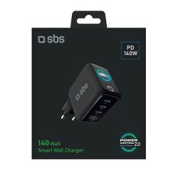 SBS Caricatore GaN 140W con Display TFT a colori