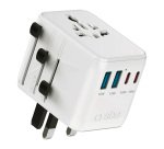 SBS Adattatore Da Viaggio Universale 70W Con Pouch, 1Xtype-C Pd 70W + 2Xtype-C Pd 15W + 2Xusb 2.4A