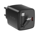 SBS Caricatore USB-C 65W con cavo retrattile GaN