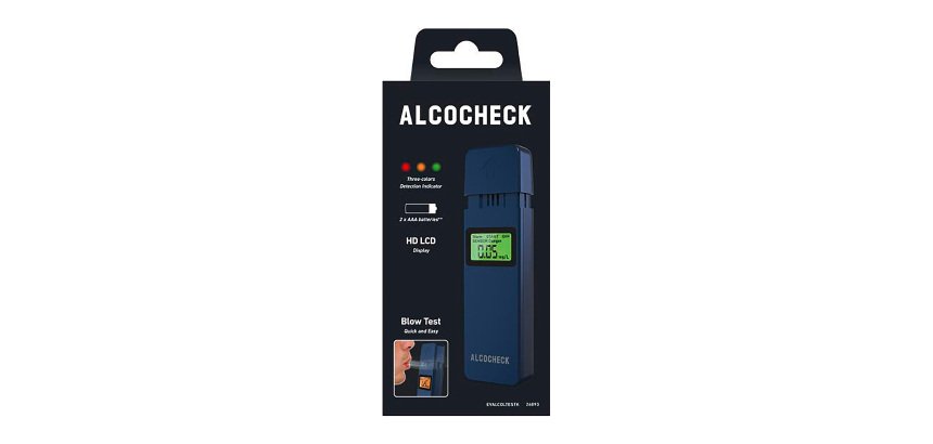 SBS Alcool Tester portatile con display HD LCD, indicatore a colori e contatore