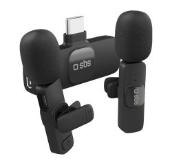 SBS Kit con 2 microfoni wireless dotati di ricevitore e clip