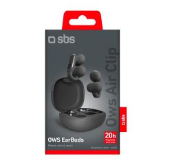SBS Auricolari OWS con design a clip e controlli touch