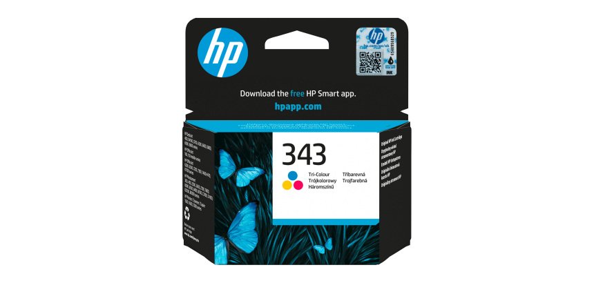 HP 343 cartouche d'encre trois couleurs authentiques