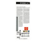 Patin auto-agrippant Tivoly multi-usages 93 x 190 mm - Grain 40 - Lot de 5