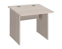 Bureau droit Essens Bois L 80 cm plateau et pied plein - voile de fond droit