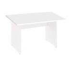 Bureau droit Essens Bois L 120 cm plateau et pied plein - voile de fond droit