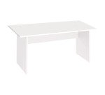 Schreibtisch Excellens Holz L 160 cm Volltischplatte und -bein - gerade Rückenblende