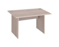 Bureau droit Essens Bois L 140 cm plateau et pied plein - voile de fond droit