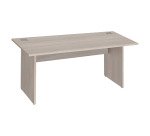 Bureau droit Excellens Bois L 160 cm plateau et pied plein -voile de fond droit