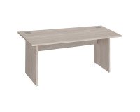 Bureau droit Excellens Bois L 160 cm plateau et pied plein -voile de fond droit