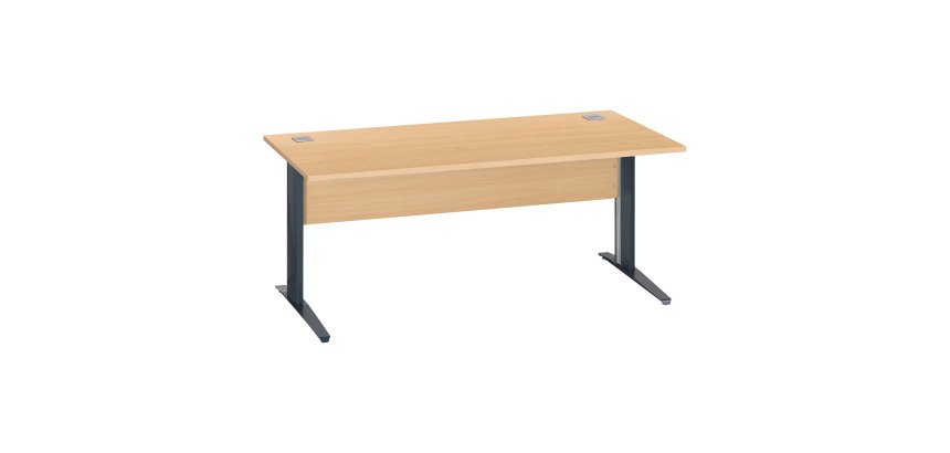 Bureau droit piètement métal Excellens - voile de fond droit