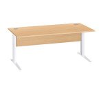 Bureau droit piètement métal Excellens - voile de fond droit