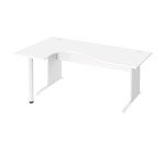 Bureau compact Excellens Bois L 180 cm retour gauche plateau pied bois L  - voile de fond droit